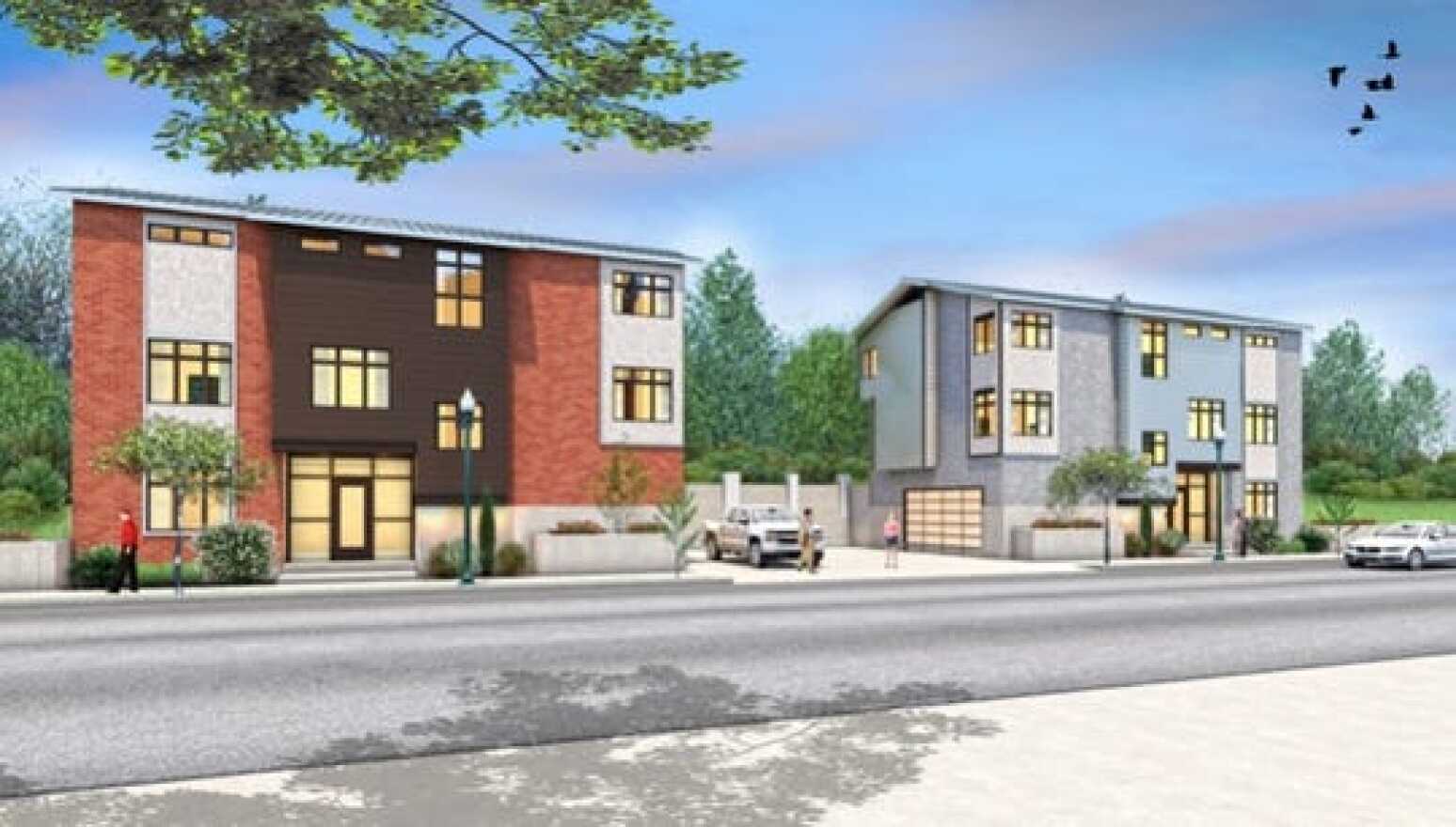 Proposal for six homes at Wasson Way near Paxton Avenue in Hyde Park